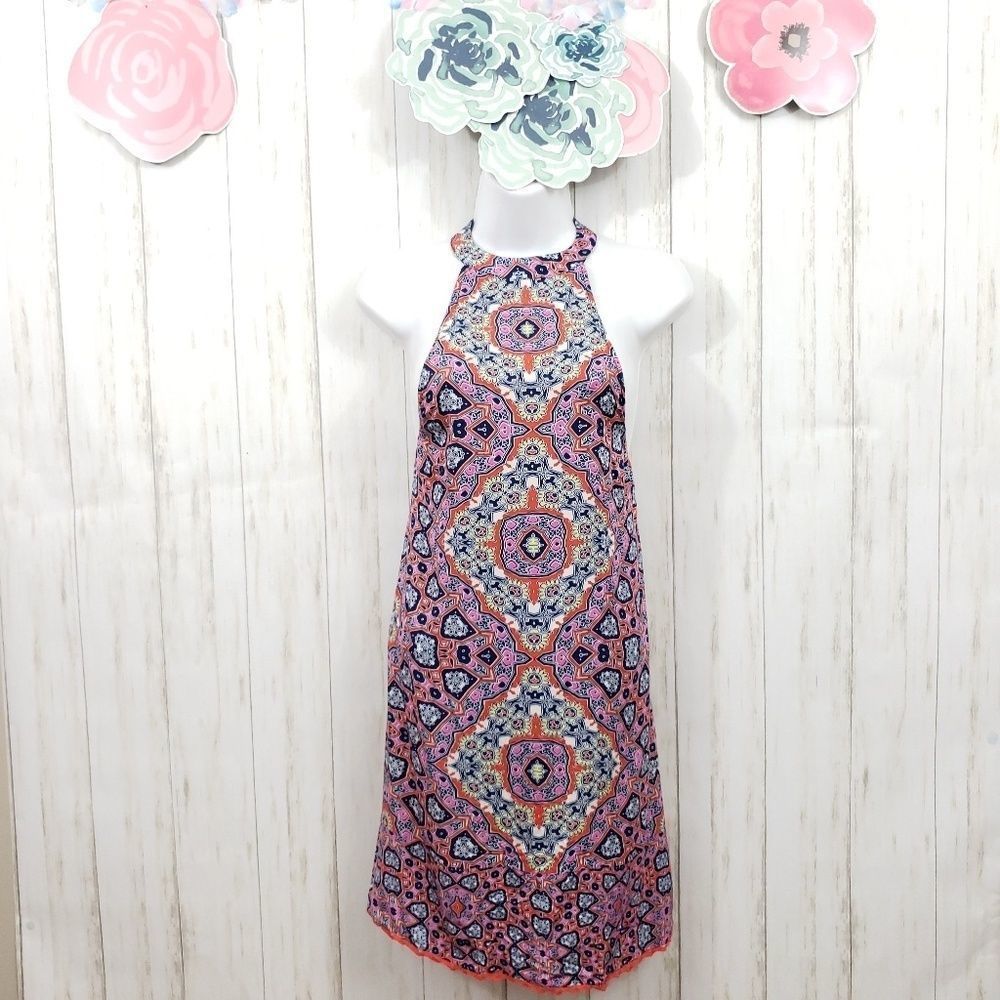 Mink Pink Wild For The Night Halter Dress Size Small